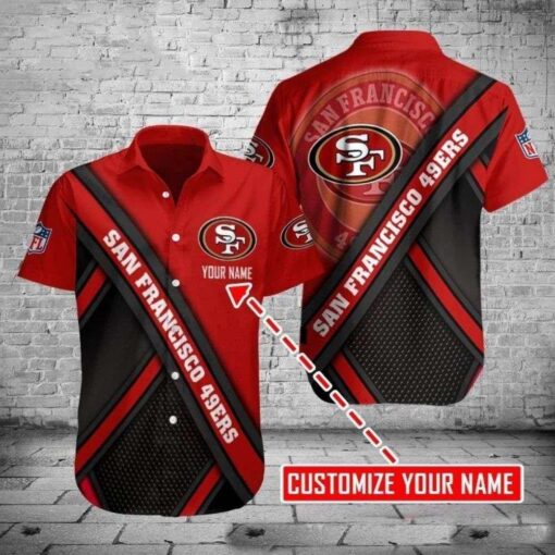 Sleek Sidelines San Francisco 49ers Hawaiian Shirt