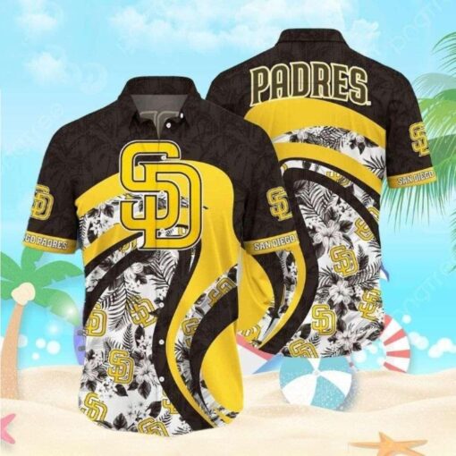 Summer Swirl Padres Hawaiian Shirt – San Diego MLB Casual