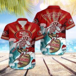 Surf’s Up Skeleton 49ers Aloha Shirt – Grateful Dead Collaboration