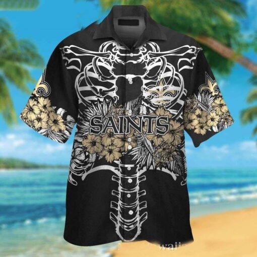 Tattoo Style Fleur-de-Force NFL Saints Hawaiian Shirt