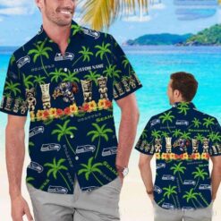 Tiki Totem Seahawks Praise – Seattle Seahawks Tropical Aloha Shirt