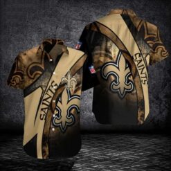 Vintage Camouflage – New Orleans Saints Hawaiian Shirt Mens